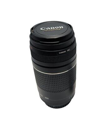 Canon 75-300mm EF 1:4-5.6 III USM Telephoto Zoom Lens Black UltraSonic AF MF